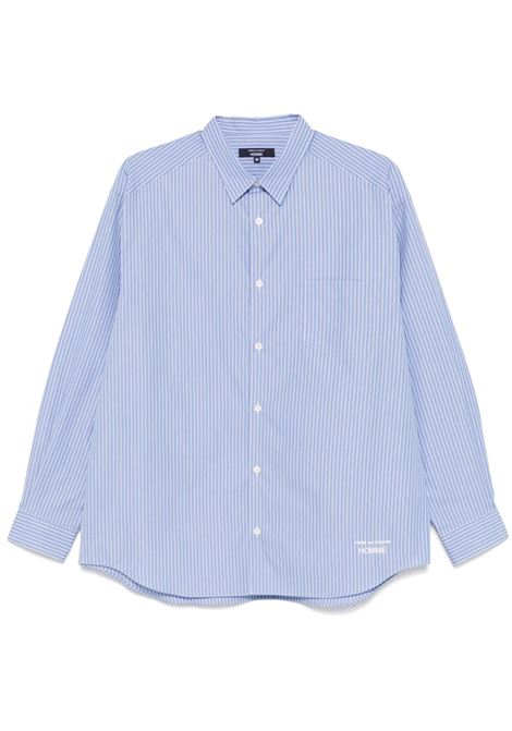 Camicia a righe in azzurro Comme des Garçons Homme - uomo